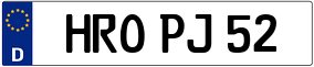 Trailer License Plate
